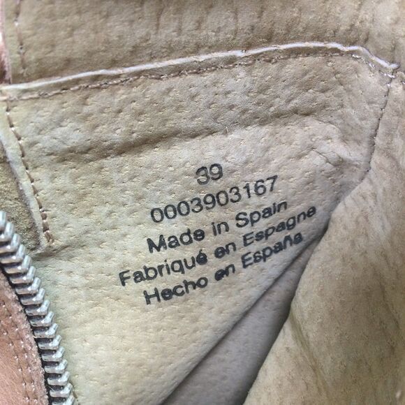 Free People Womens Jack Zip Ankle Boots V-shaped Cut Leather Tan Size US 8.5 - Picture 11 of 12